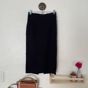 Lululemon A New‎ Route Skirt 6 Black Ribbed Back Slit